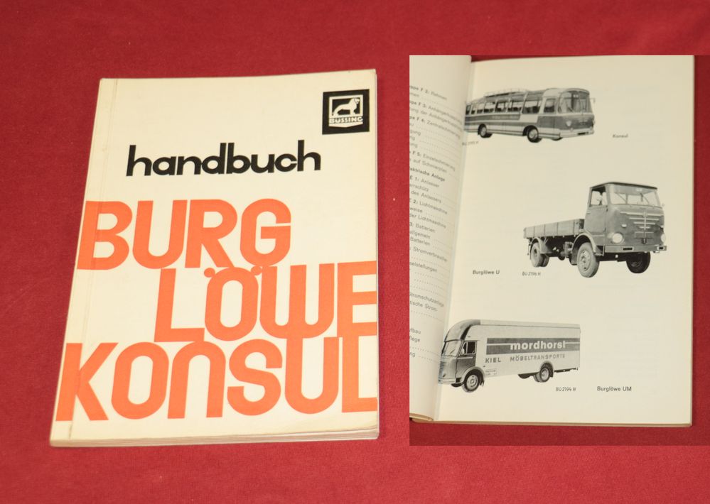 37341 Büssing Burglöwe U, UK, US, UM + Trambus Konsul 11