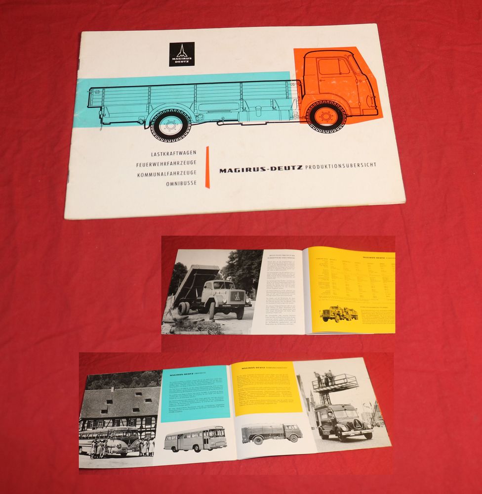 Magirus Deutz Produktionsübersicht 1957 Prospekt