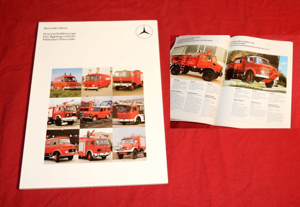 Mercedes Benz Feuerwehrfahrzeuge 1984 , Prospekt