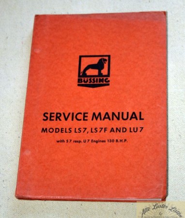 LS  7 , LS 7F , LU 7      Manual Buessing Truck