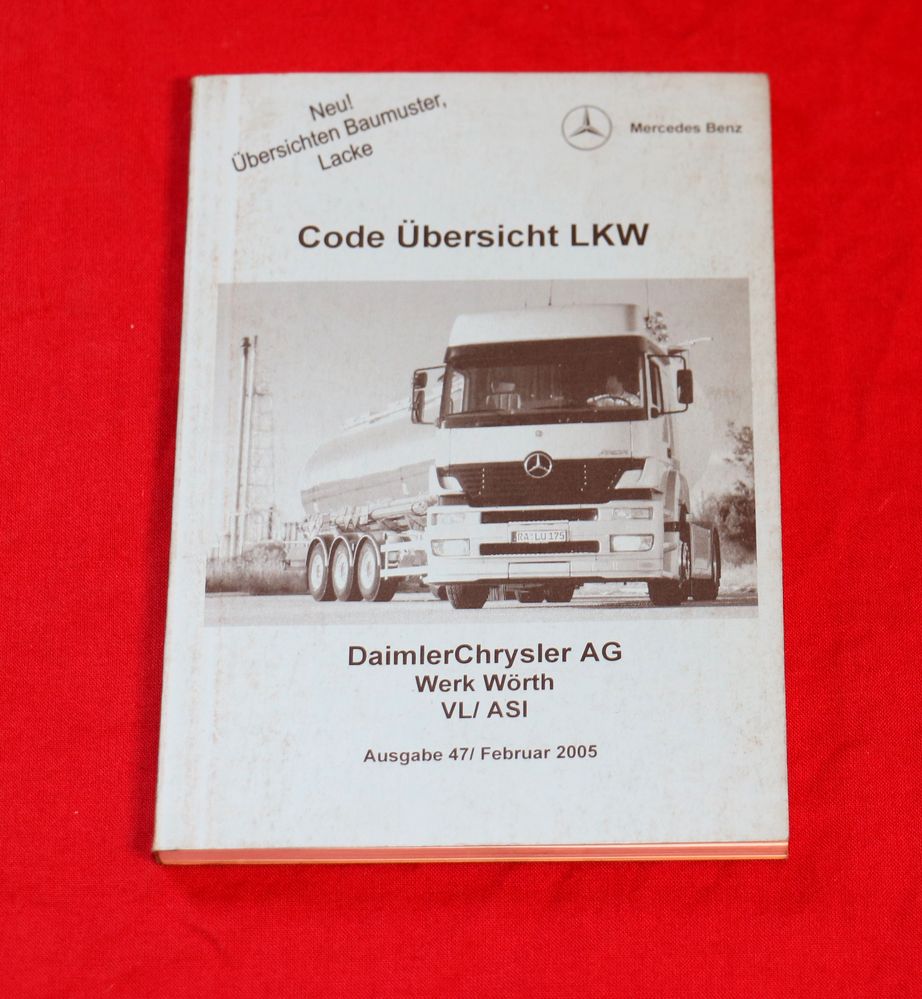 Mercedes Code Übersicht LKW Nutzfahrzeuge