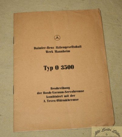 O 3500    Bosch Vaccum Servo Bremse mit ATE Öldruck