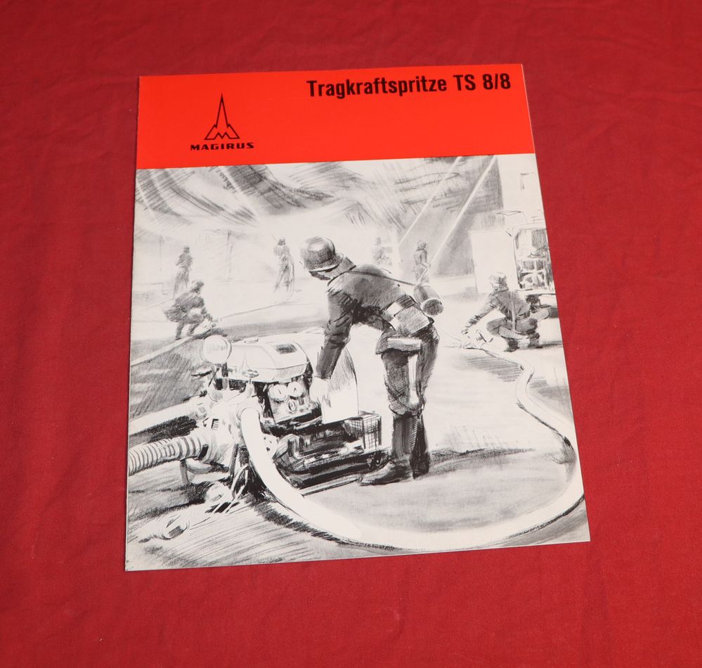Magirus Tragkraftspritze TS 8/8 Prospekt Feuerwehr 1968