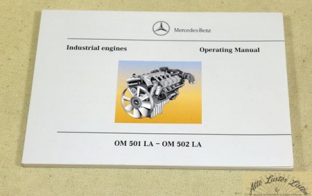 Mercedes engines OM 501, 502 LA     Operating Manual