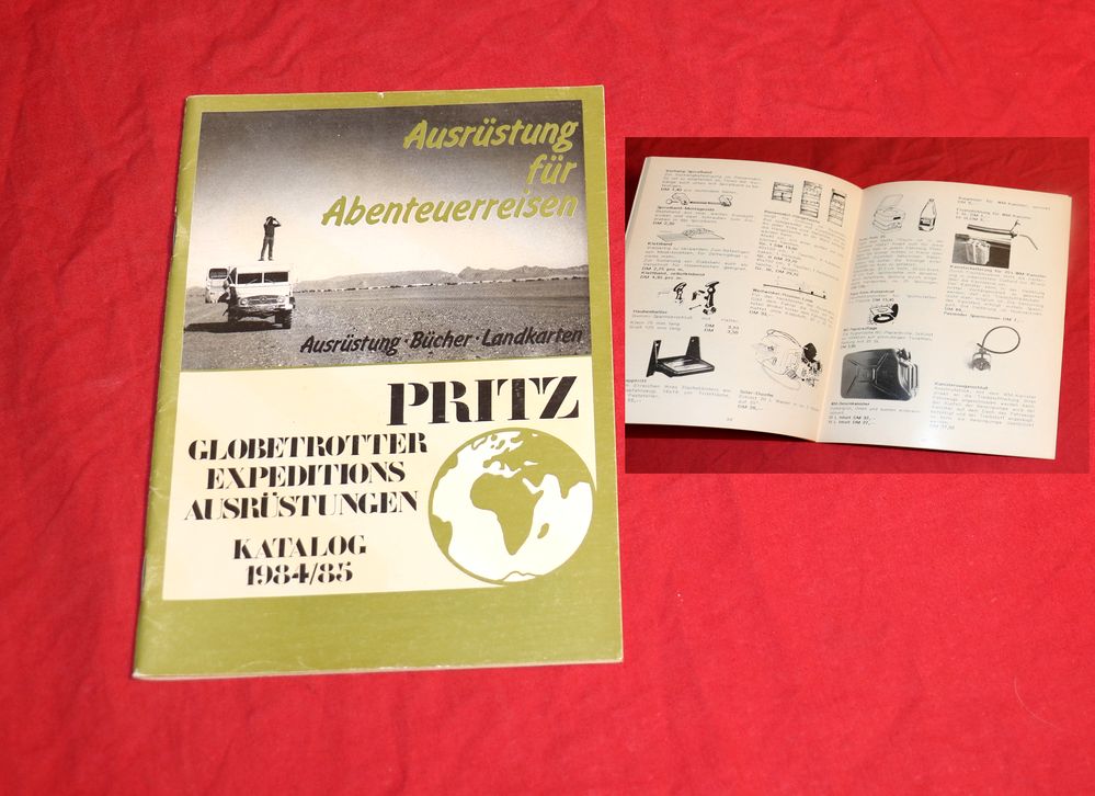 PRITZ Globetrotter Ausrüstung Katalog 1984 / 85