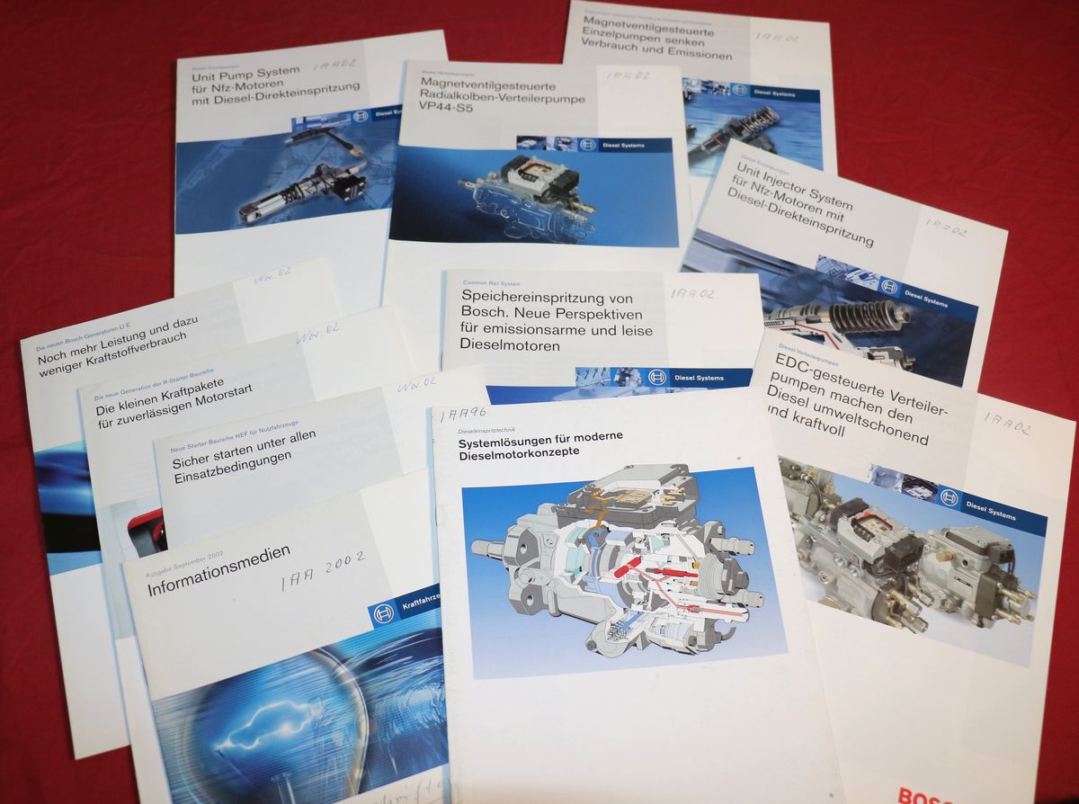 BOSCH Dieseleinspritzung 8 Hefte