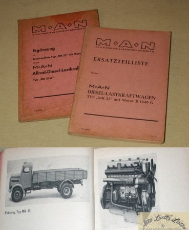 Ersatzteilliste LKW MAN MK 25