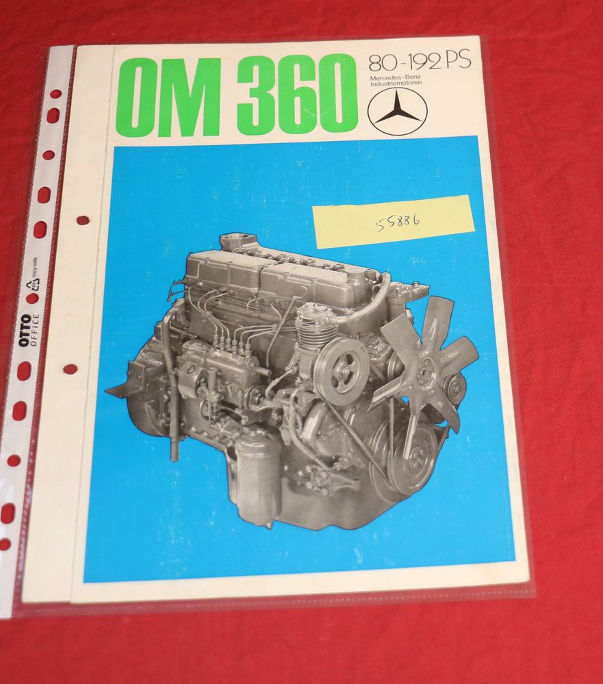 Mercedes Dieselmotor OM 360 Prospekt