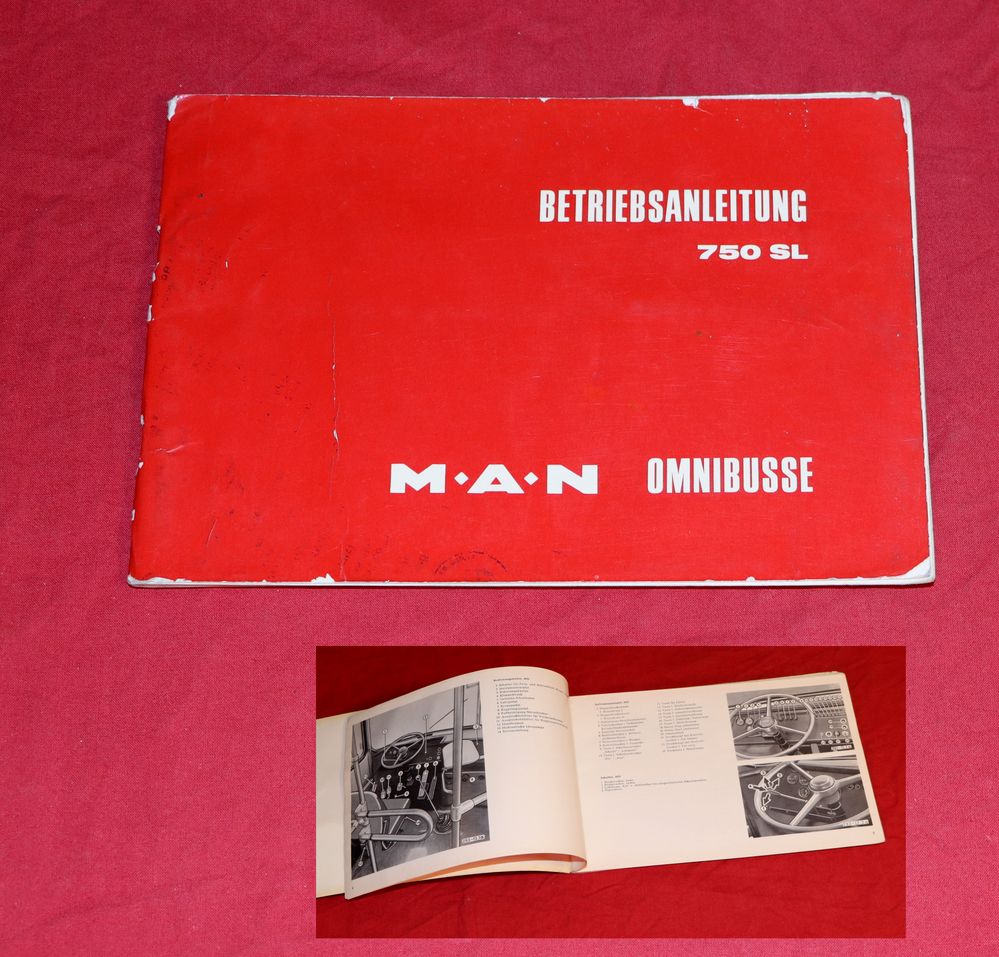 MAN 750 SL Omnibus Bus Betriebsanleitung