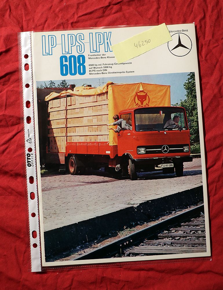 Mercedes LP 608, LPK , LPS 608 leicht LKW Prospekt