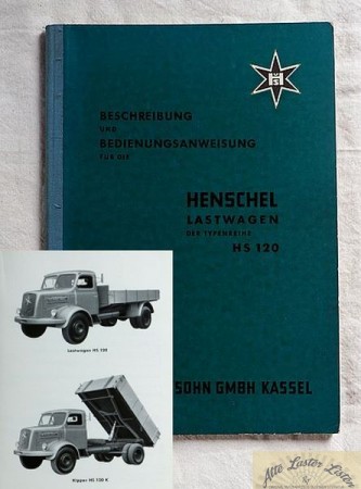 Henschel HS 120 , Betriebsanleitung