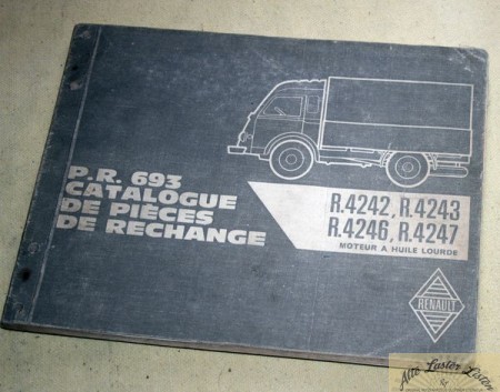 Renault Galion PR 693 Ersatzteilliste