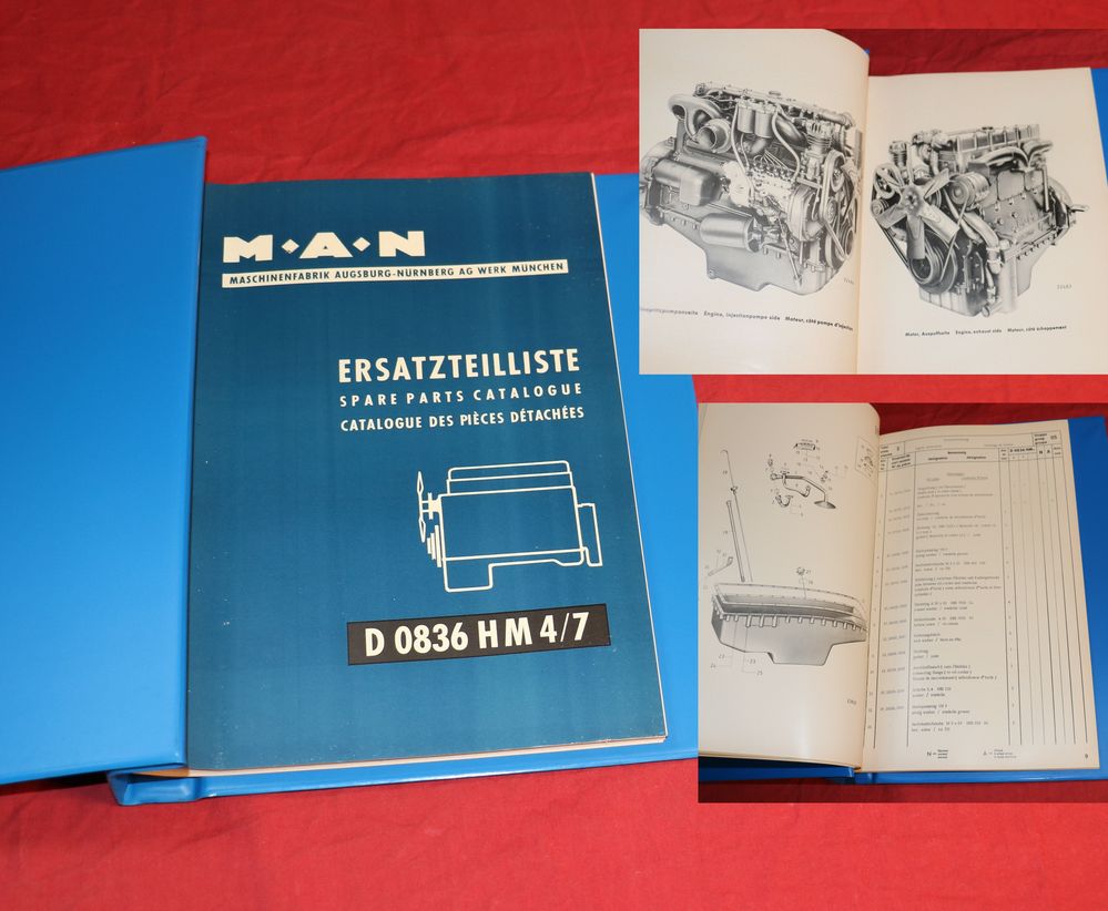 MAN Motor D 0836 HM 4, HM 7, Ersatzteilliste