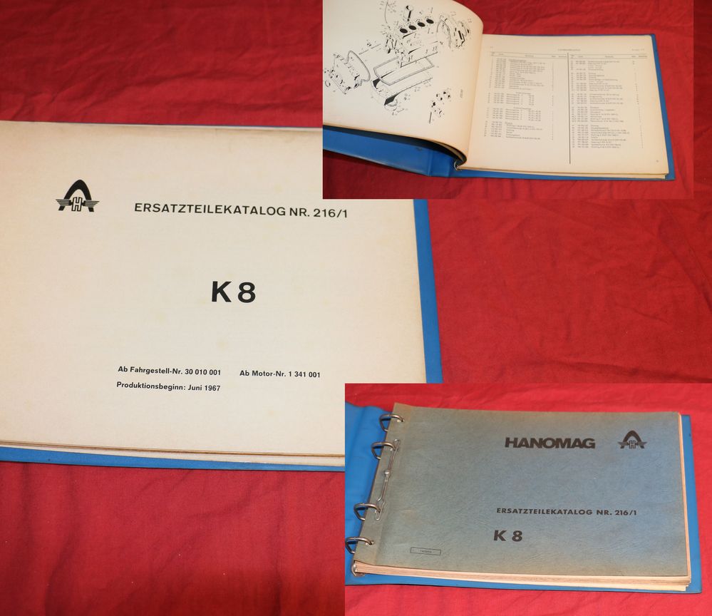 Hanomag K 8 Raupe Ersatzteilkatalog