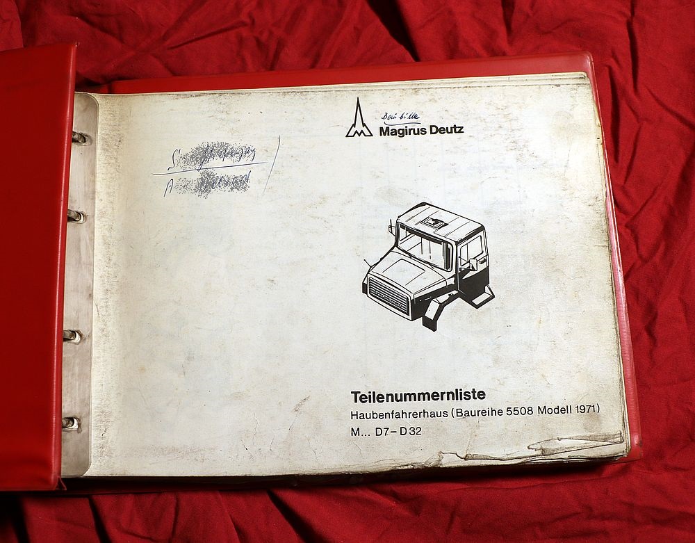 Magirus Haubenfahrerhaus , Teilenummernliste