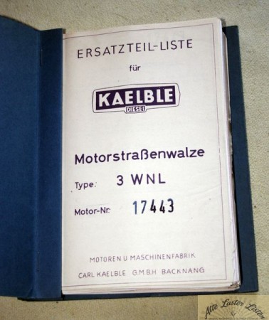 Kaelble      Motorstraßenwalze  3 WNL