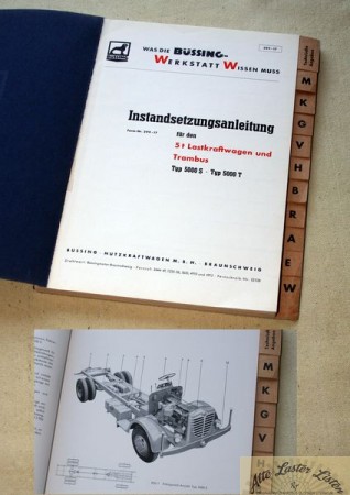 Büssing 5000 S , 5000 T Werkstatthandbuch
