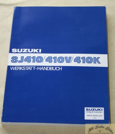 Suzuki SJ 410 Werkstatthandbuch