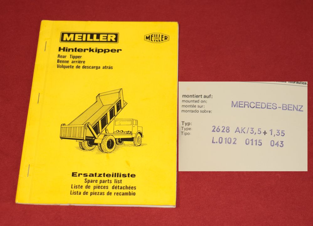 MEILLER Hinterkipper  auf  Mercedes  2628 AK