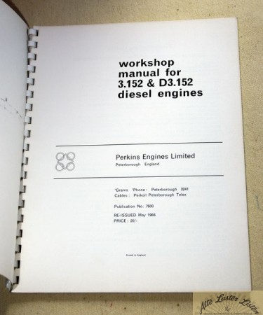 Perkins    3.152             Diesel Engines