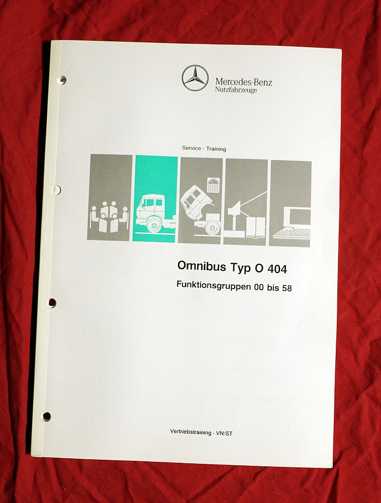 Mercedes O 404 Service Training, Reparaturanleitung
