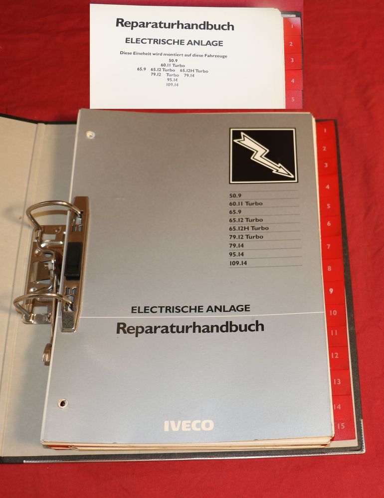 Iveco Zeta TurboZeta Elektrische Anlage Reparaturhandbuch