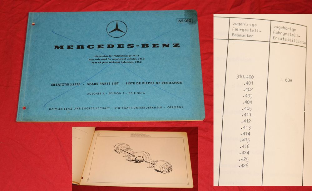 Mercedes Hinterachse Type 741.3   ( für Mercedes L 608 )