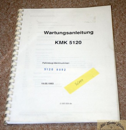 Autokran    KRUPP    KMK    5120   Wartungsanleitung
