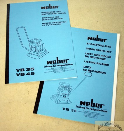WEBER   Rüttler  VB 35 , VB 45