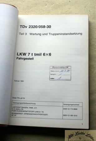 Magirus 320 D 20 FAT 6x6 TDv Bundeswehr