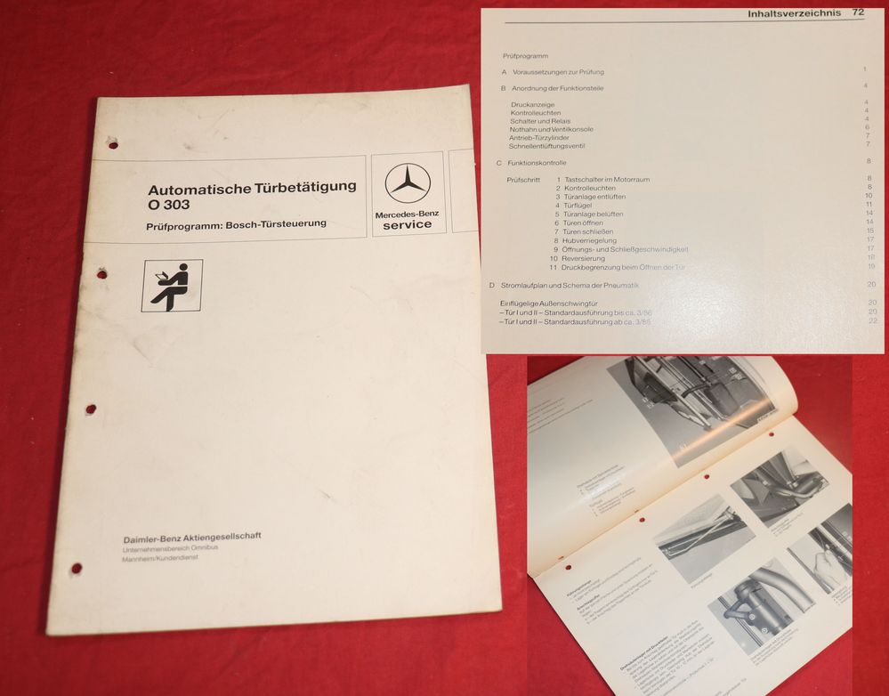 Mercedes O 303 Automatische Türsteuerung Bosch Prüfprogramm