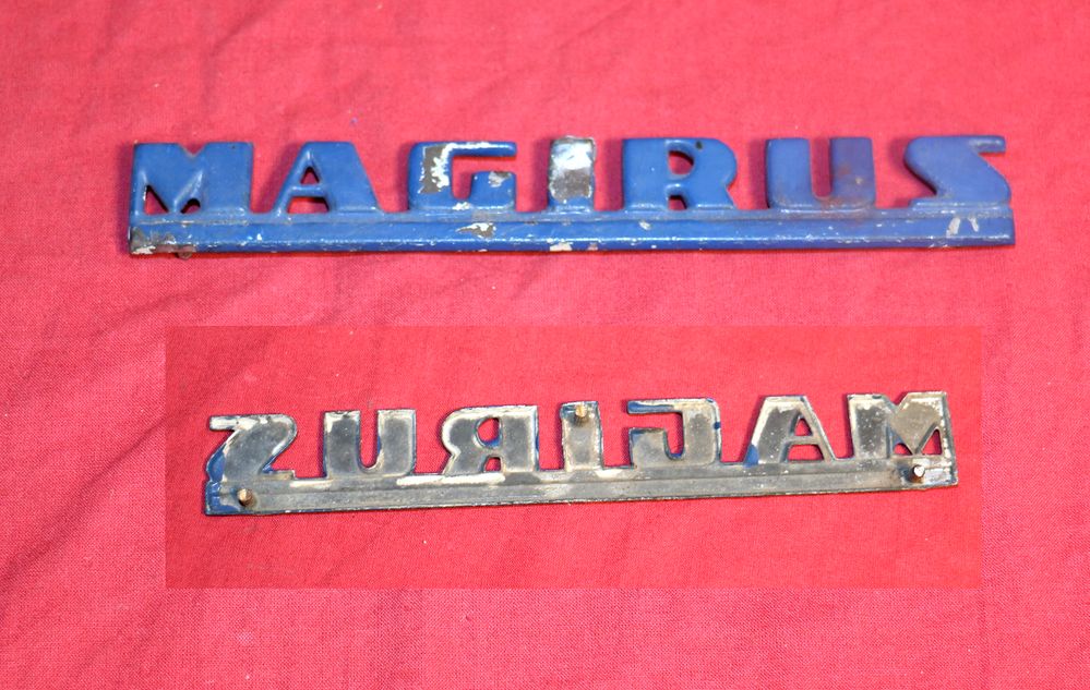 Schriftzug Magirus für Motorhaube