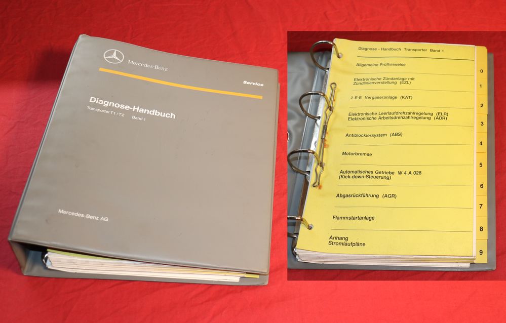 Mercedes Diagnose Handbuch Transporter T1, T2