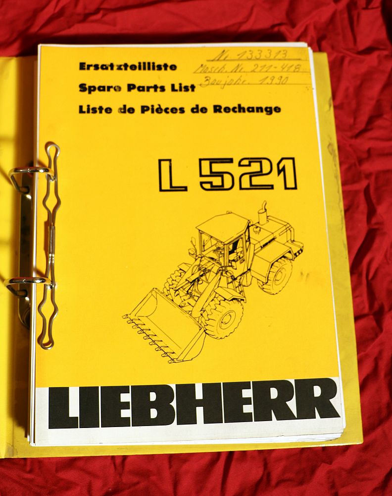 Liebherr L 521  Radlader Ersatzteilliste