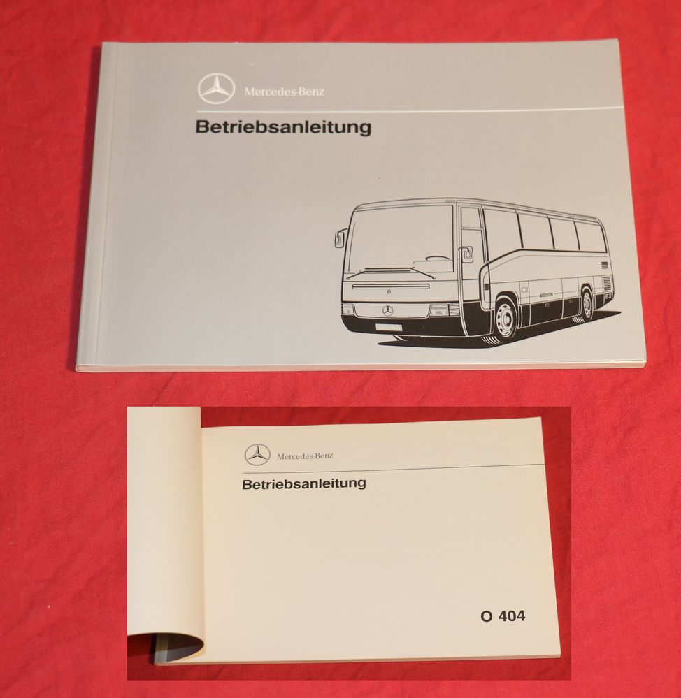 Mercedes Bus O 404 , Betriebsanleitung Omnibus