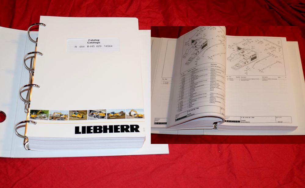 Liebherr R 954 B-HD Bagger Ersatzteilliste