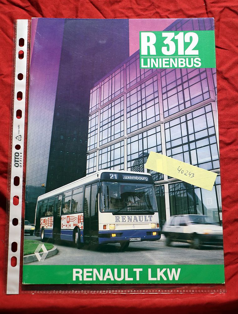 Renault Linienbus  R 312 , Prospekt