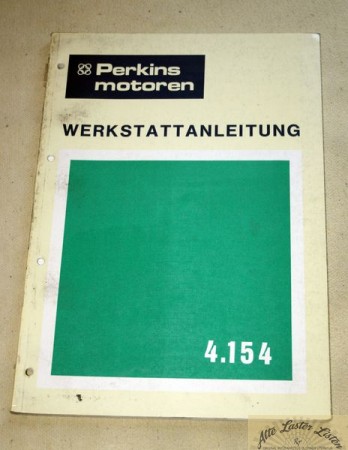 Perkins 4.154 Dieselmotor Werkstatthandbuch