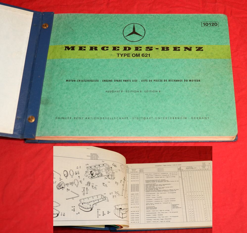 Mercedes OM 621 Dieselmotor Ersatzteilliste