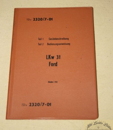 FORD G 398 SAM , TDv Teil 1+2 Bundeswehr Nato-Ziege
