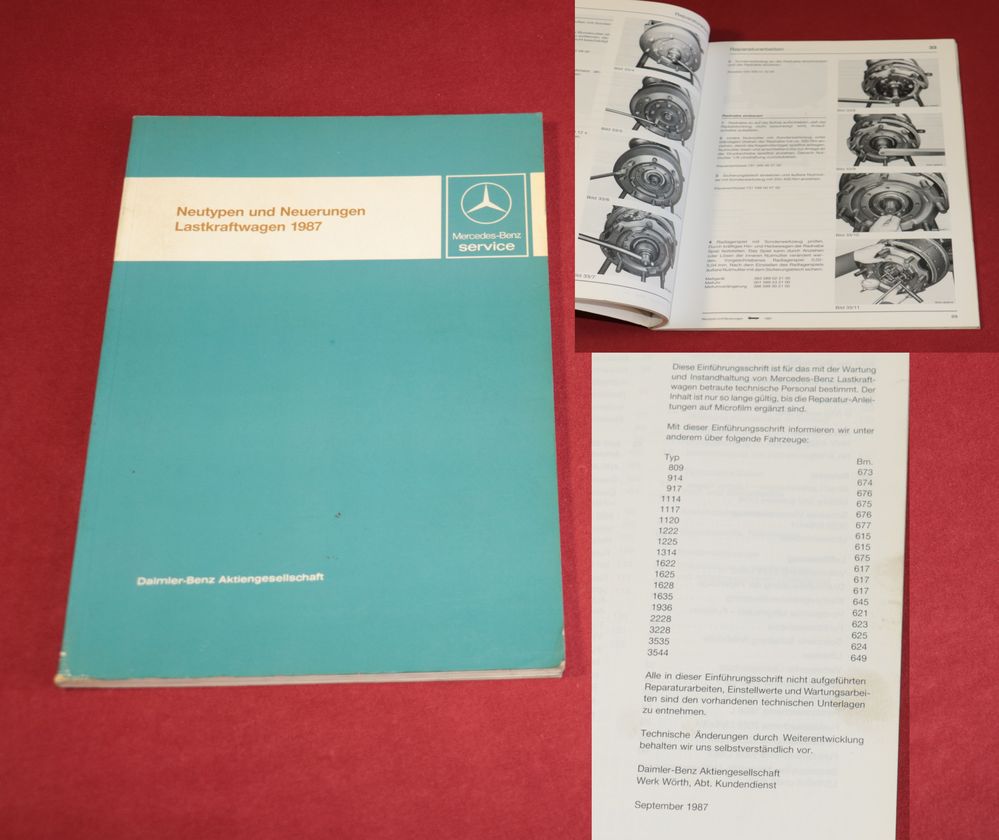 49112 Einführungsschrift Lastwagen Neutypen, Neuerungen 1987