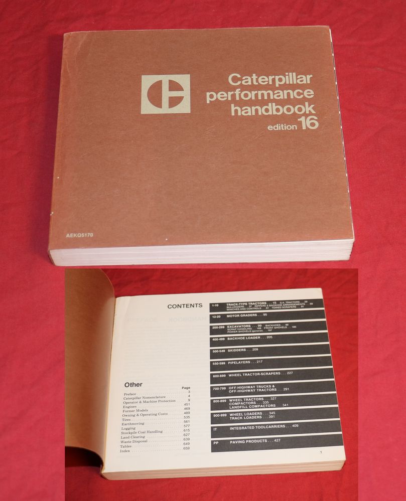 Caterpillar Performance Handbook 16 , 1985