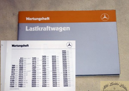 Wartungsheft  Mercedes LKW  709 - 4850