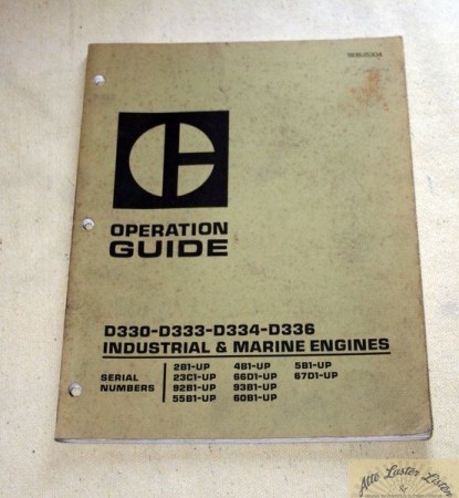 CATERPILLAR   Engines D 330, 333, 334, 336