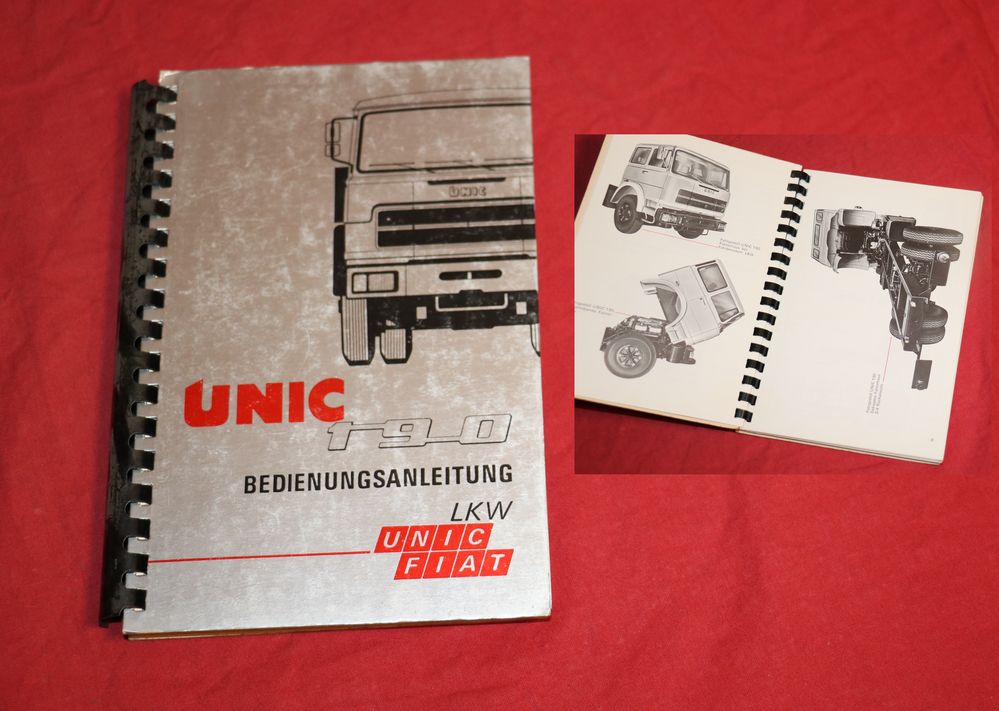 UNIC 190 Betriebsanleitung LKW Fiat Unic