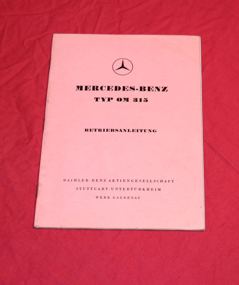 Anleitung Mercedes Motor OM 315