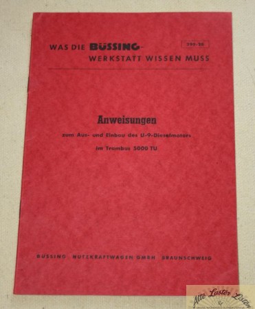 35496_werkstatthandbuch_buessing_buessing_busse_bfOHWhgWYcIfo5 Aus + Einbauanweisung für Motor U9 im Trambus 5000 TU