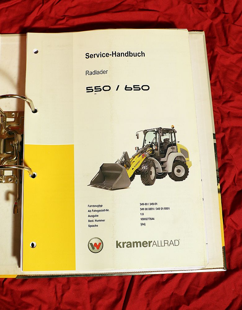 KRAMER Radlader 550 , 650 Service Handbuch