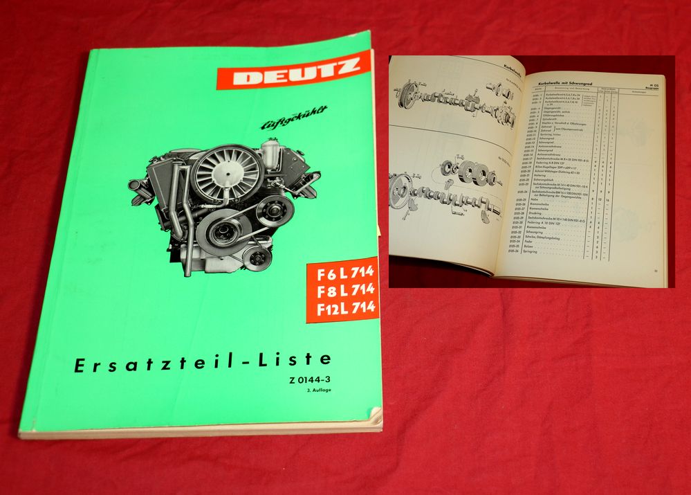 Deutz Motoren F 6, 8, 12 L 714 Ersatzteilliste