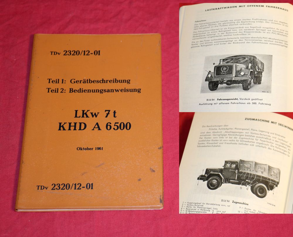 Magirus KHD A 6500 LKW 7 to gl  Bundeswehr TDv Teil 1